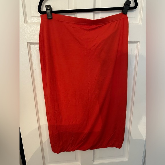 ASOS 🍊 Orange Midi Skirt - Picture 1 of 4